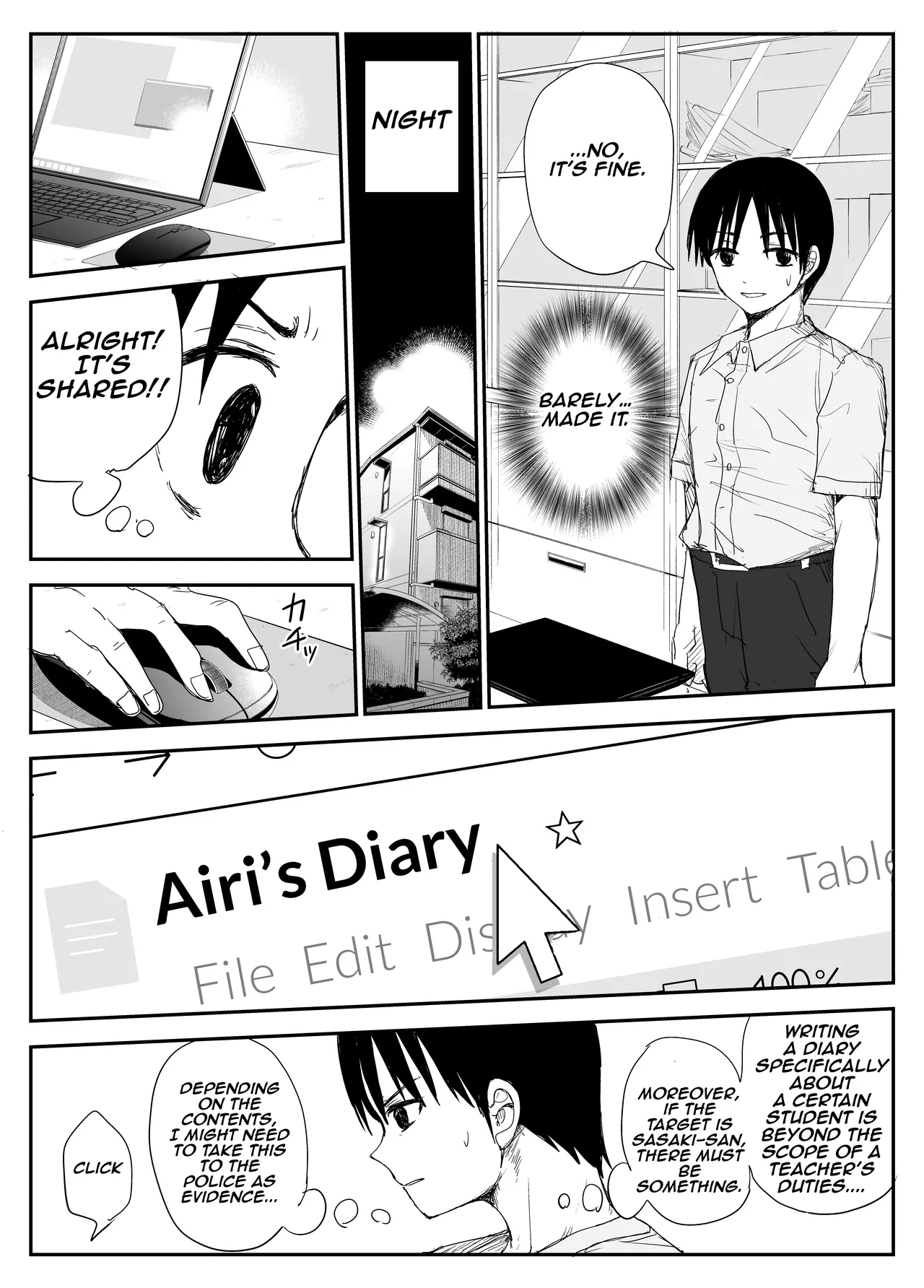 Hentai Manga Comic-Kiss-Sex Diary with My Student ~Big Boobs, Big Areolas, French Kiss, and Saliva Exchange Sex with My 'Student'~-Read-11